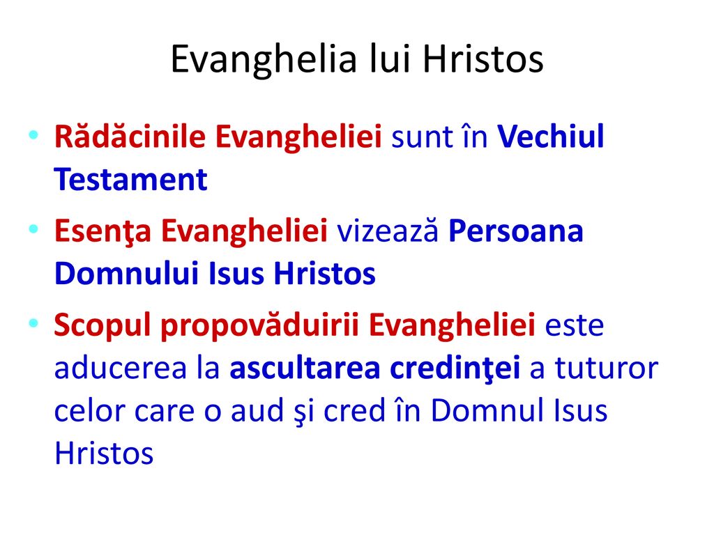 Evanghelia lui Hristos