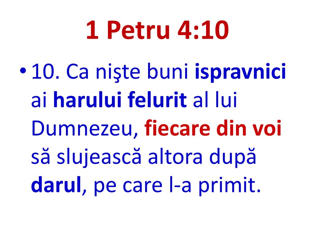 1 Petru 4:10 10.