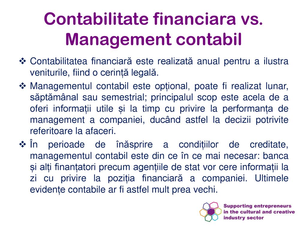 Contabilitate financiara vs. Management contabil