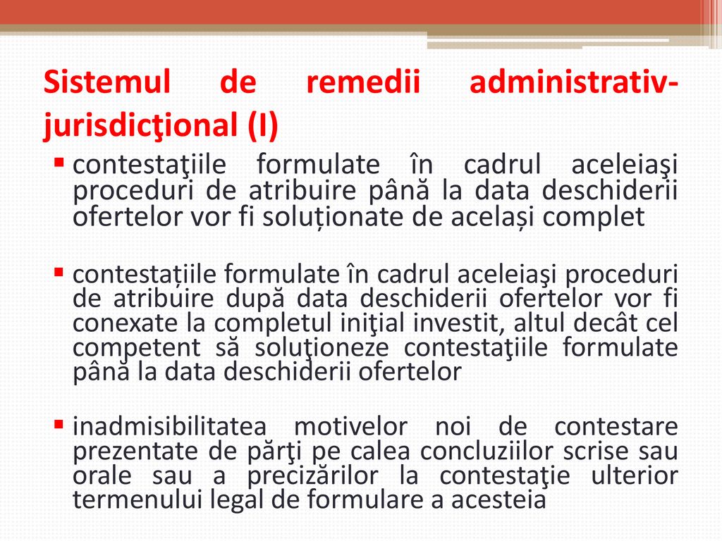 Sistemul de remedii administrativ-jurisdicţional (I)