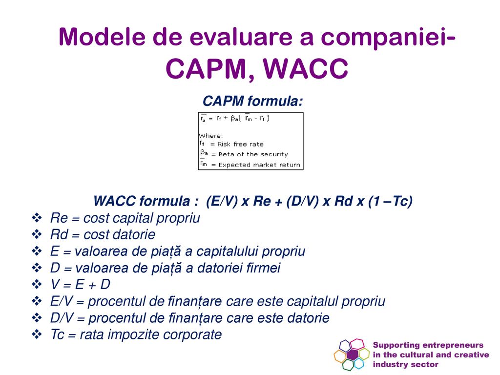 Modele de evaluare a companiei- CAPM, WACC