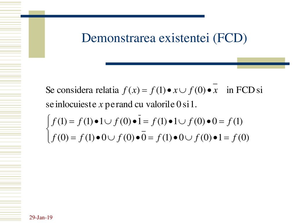 Demonstrarea existentei (FCD)