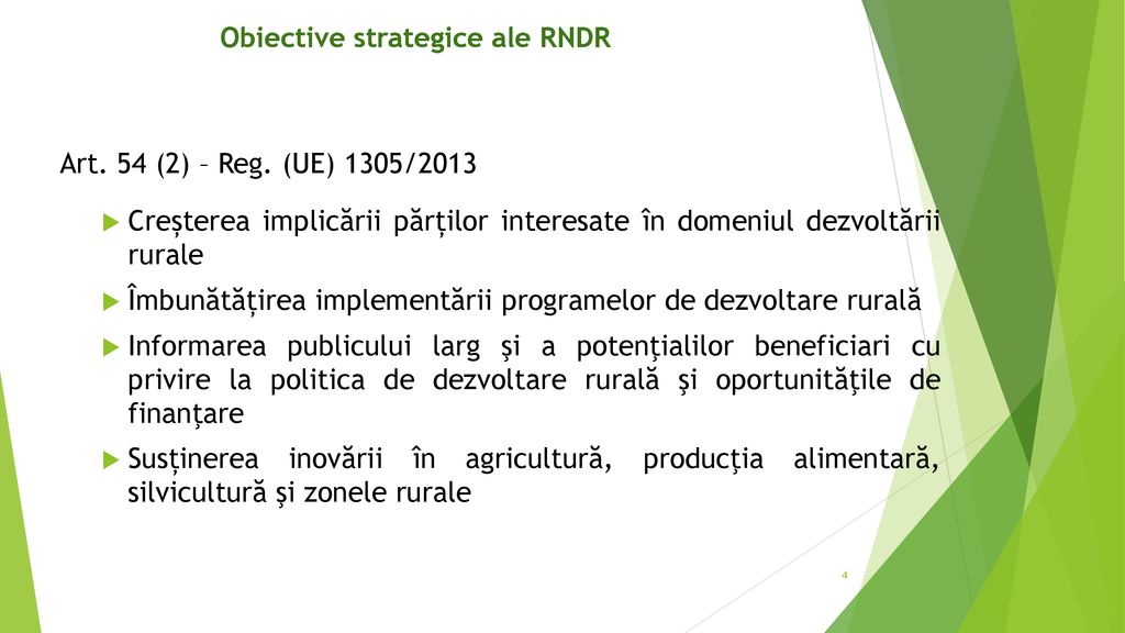 Obiective strategice ale RNDR