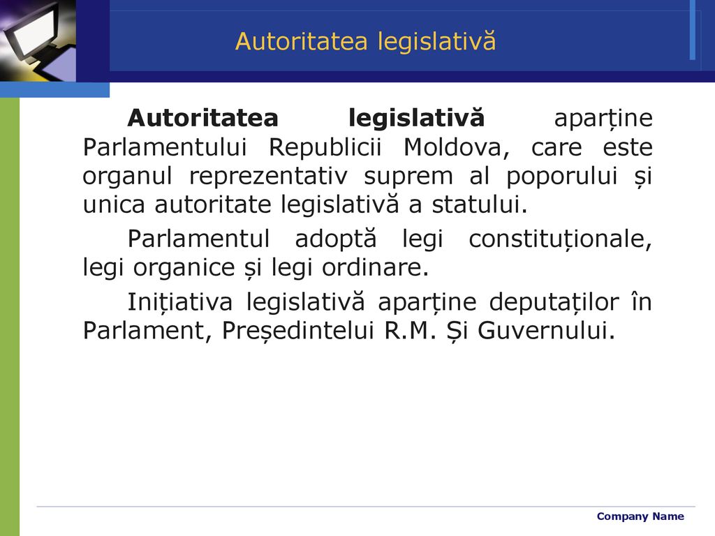 Autoritatea legislativă