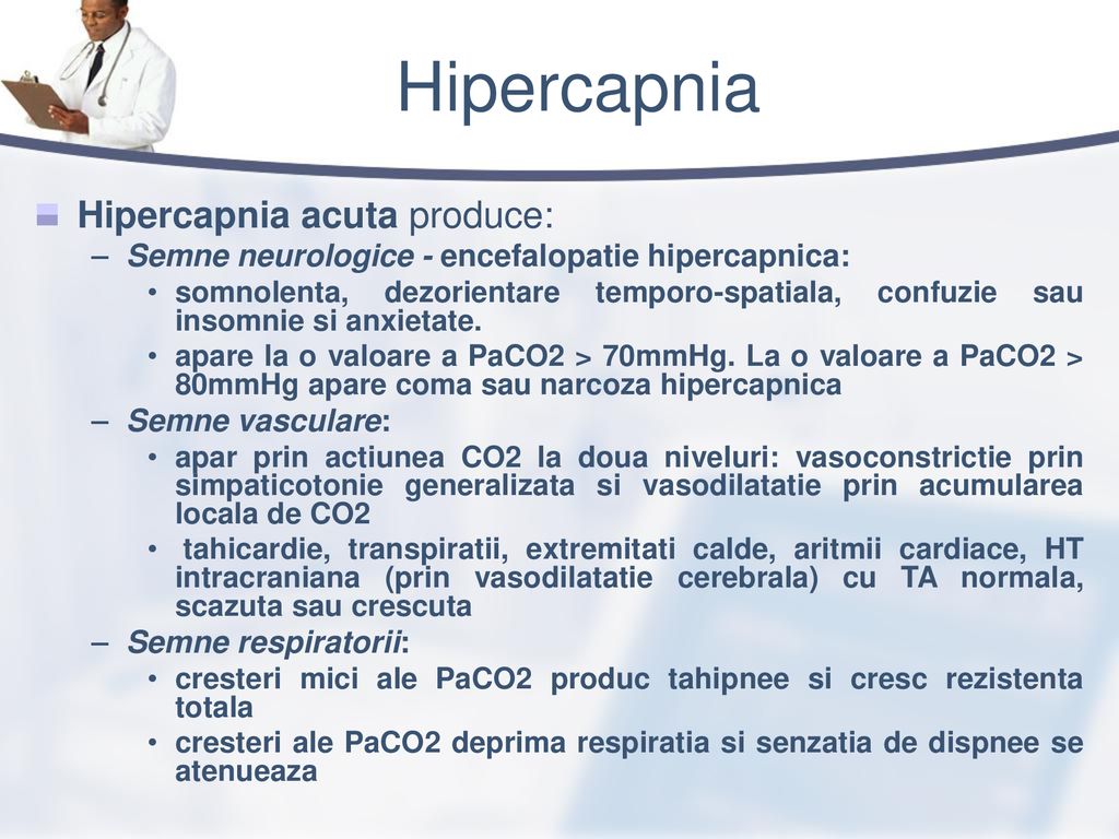 Hipercapnia Hipercapnia acuta produce: