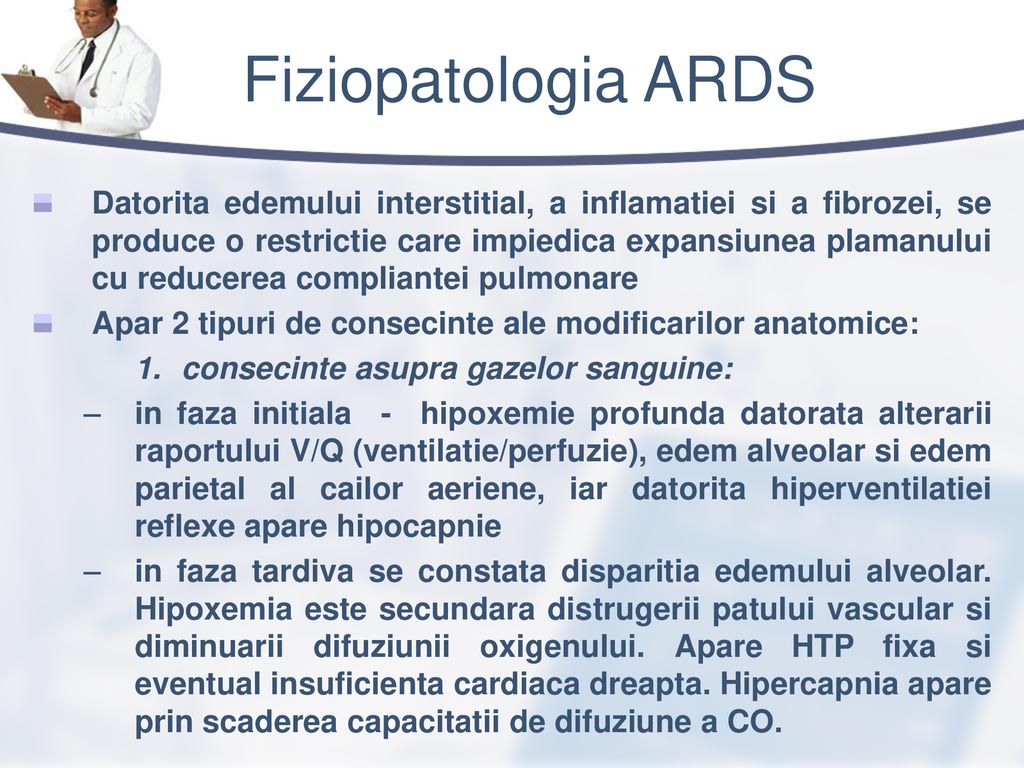 Fiziopatologia ARDS