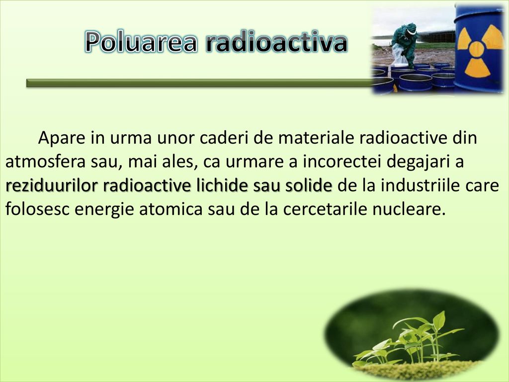 Poluarea radioactiva