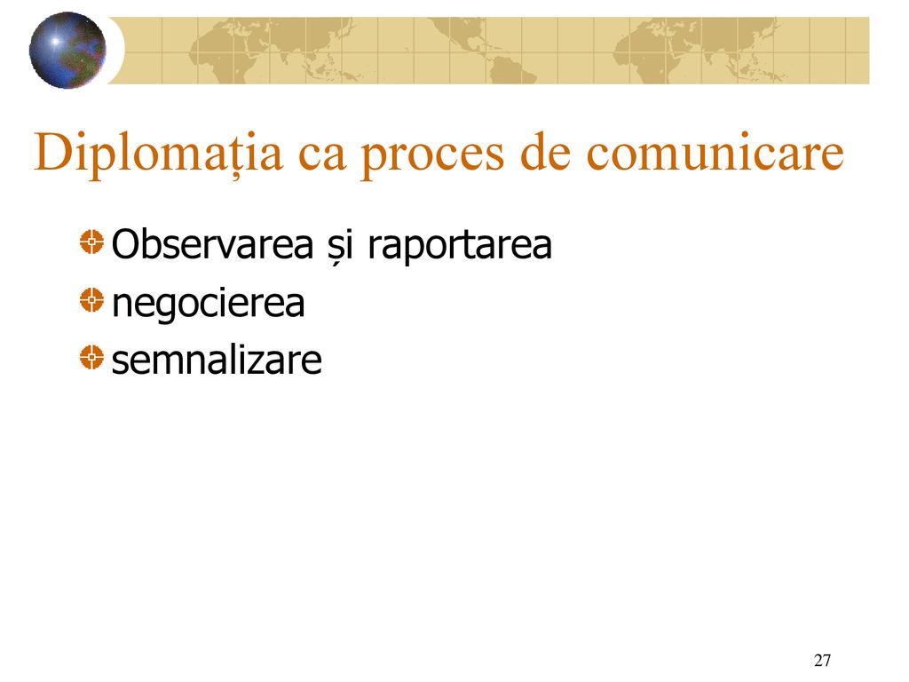 Diplomația ca proces de comunicare