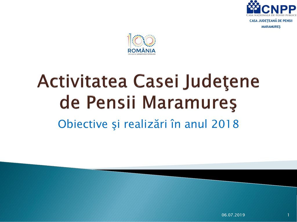 Activitatea Casei Judeţene de Pensii Maramureş
