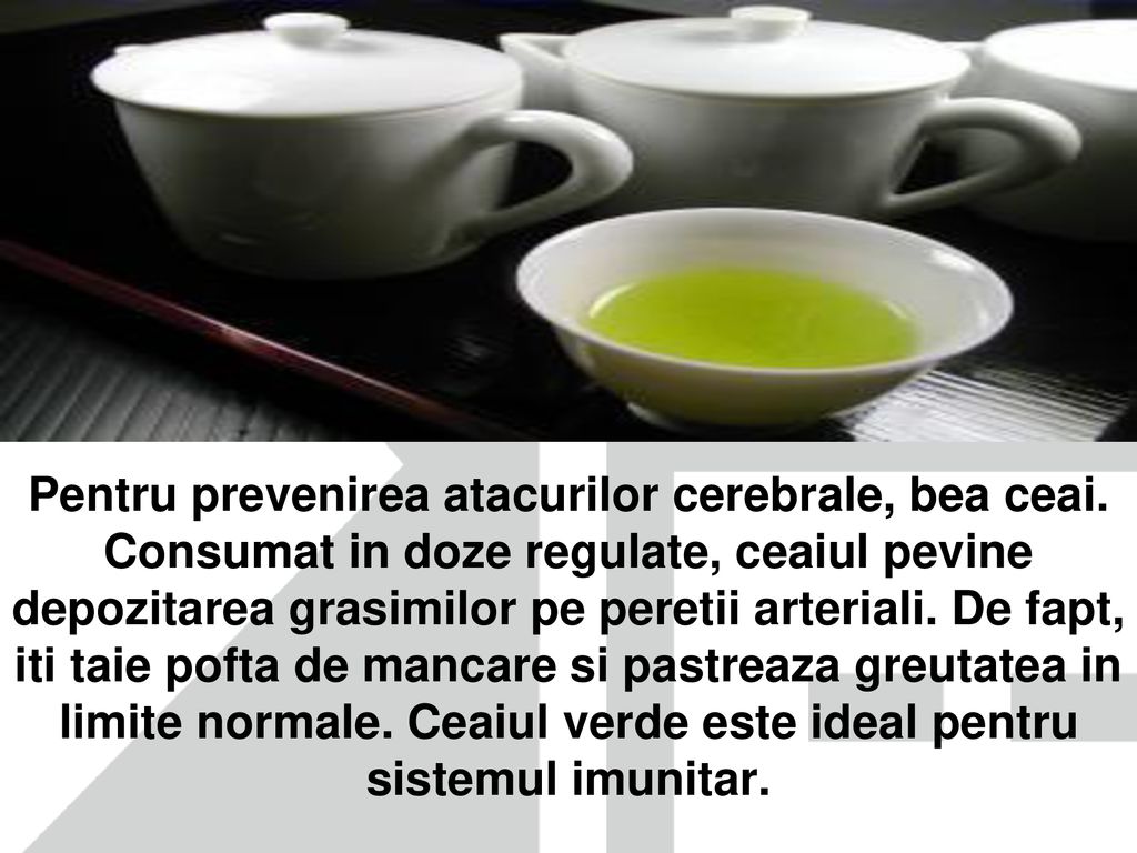 Pentru prevenirea atacurilor cerebrale, bea ceai