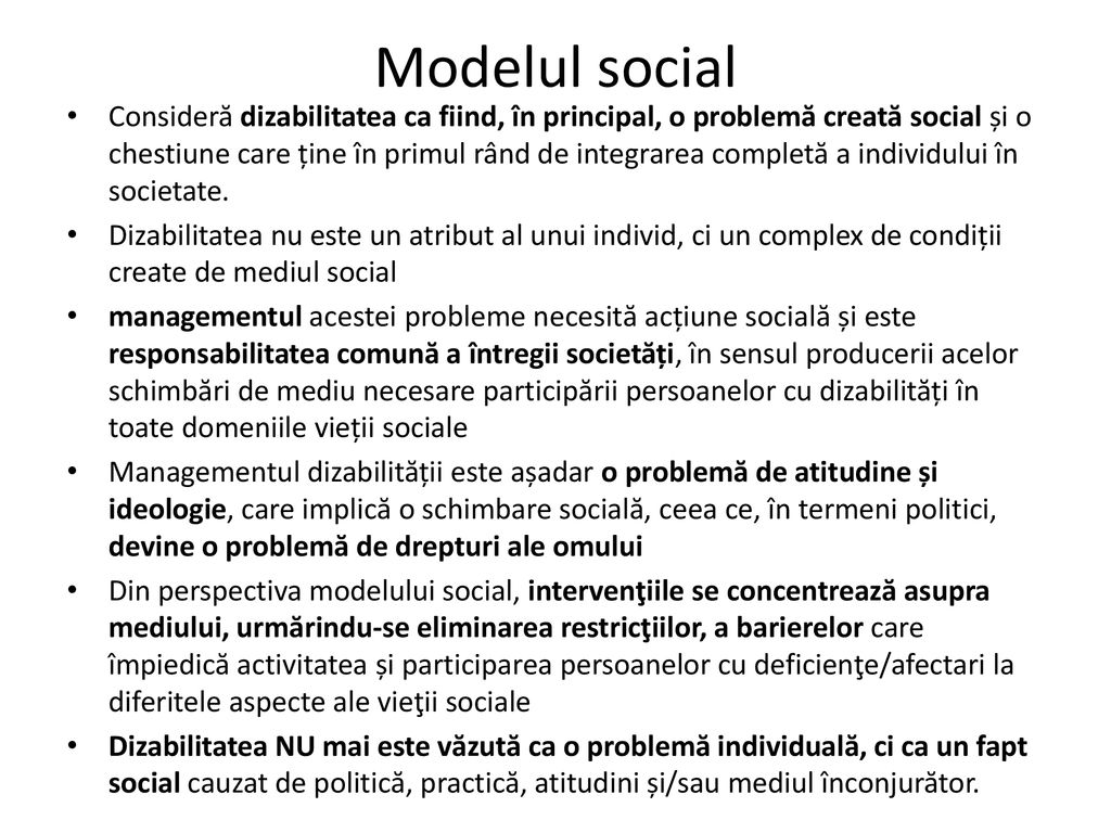 Modelul social
