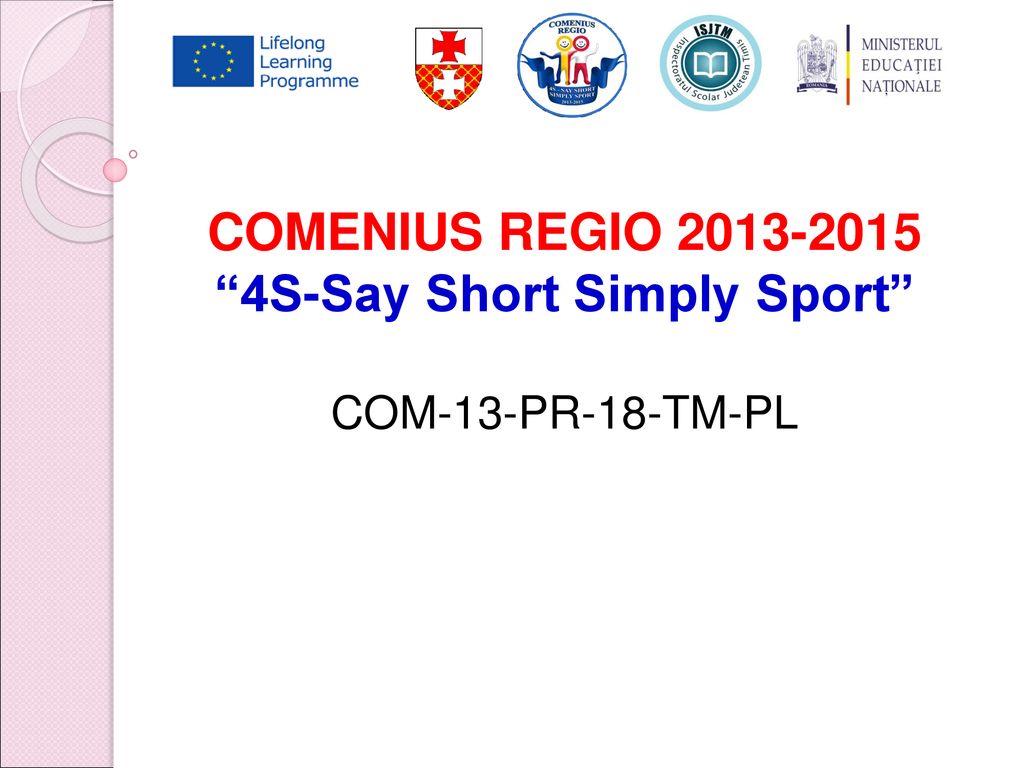 COMENIUS REGIO S-Say Short Simply Sport