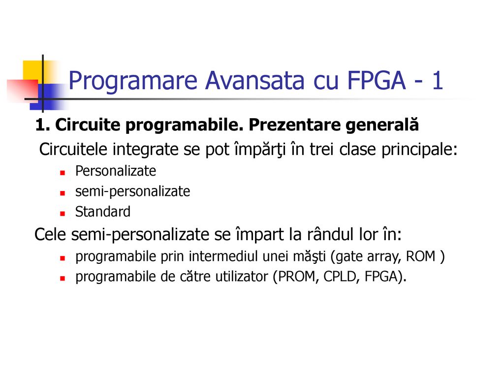 Programare Avansata cu FPGA - 1