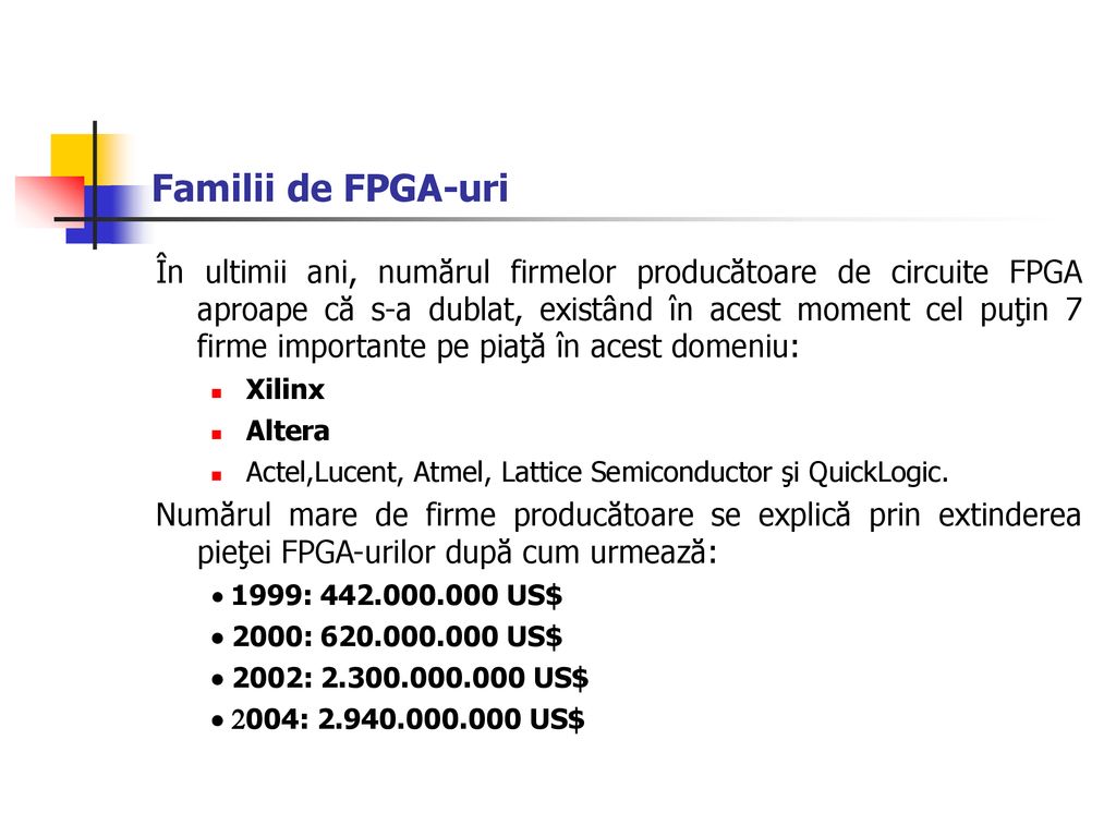 Familii de FPGA-uri