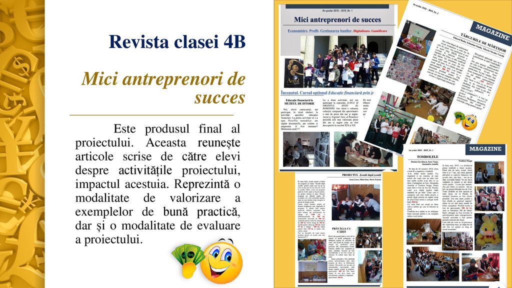 Revista clasei 4B Mici antreprenori de succes