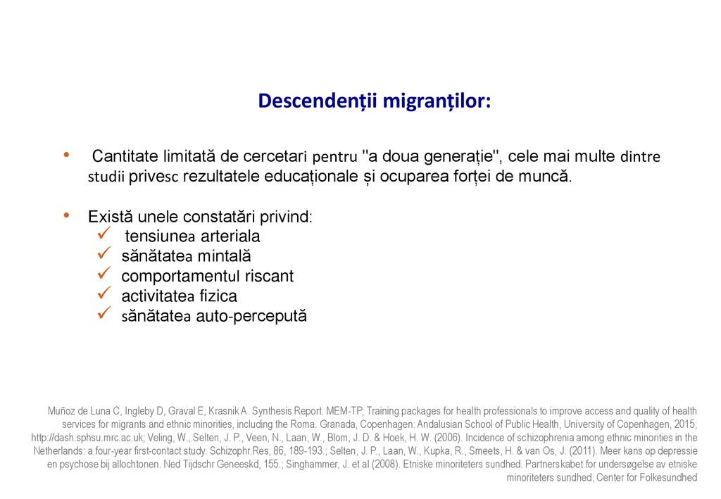 Descendenții migranților: