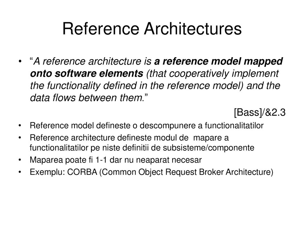 Reference Architectures