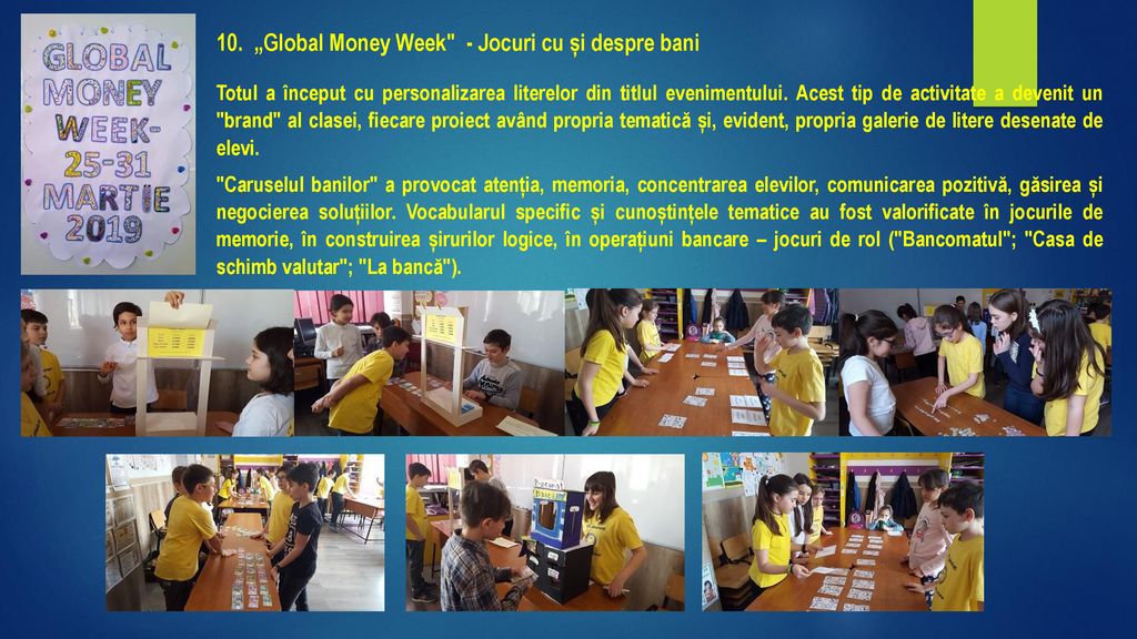 10. „Global Money Week - Jocuri cu și despre bani