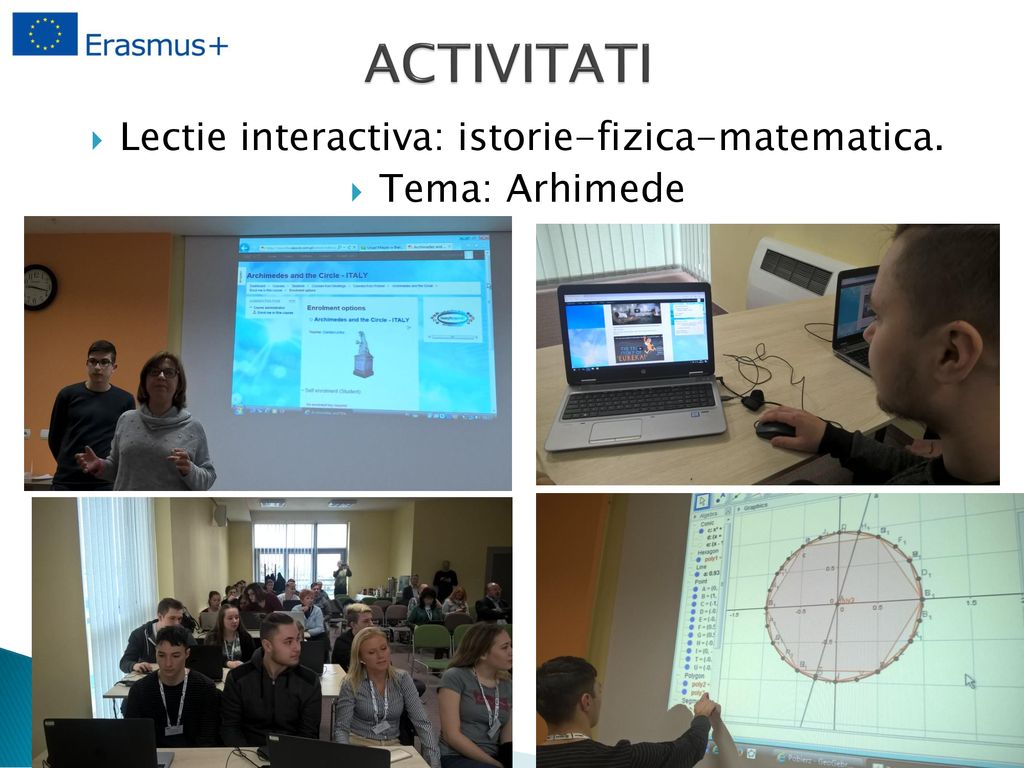 Lectie interactiva: istorie-fizica-matematica.