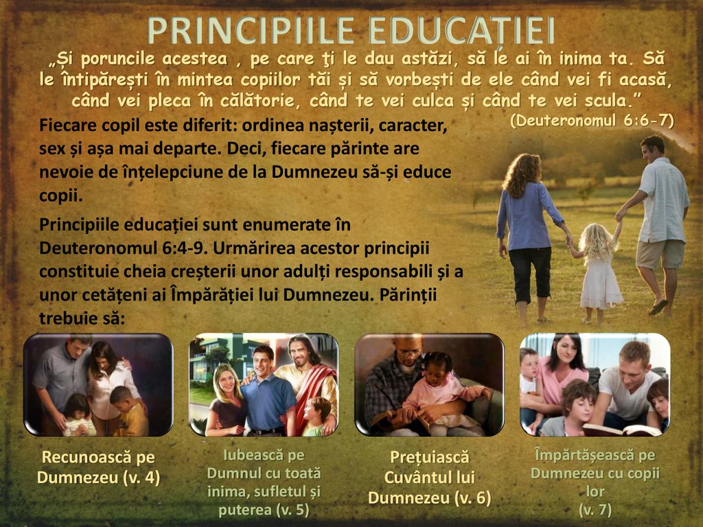 PRINCIPIILE EDUCAȚIEI