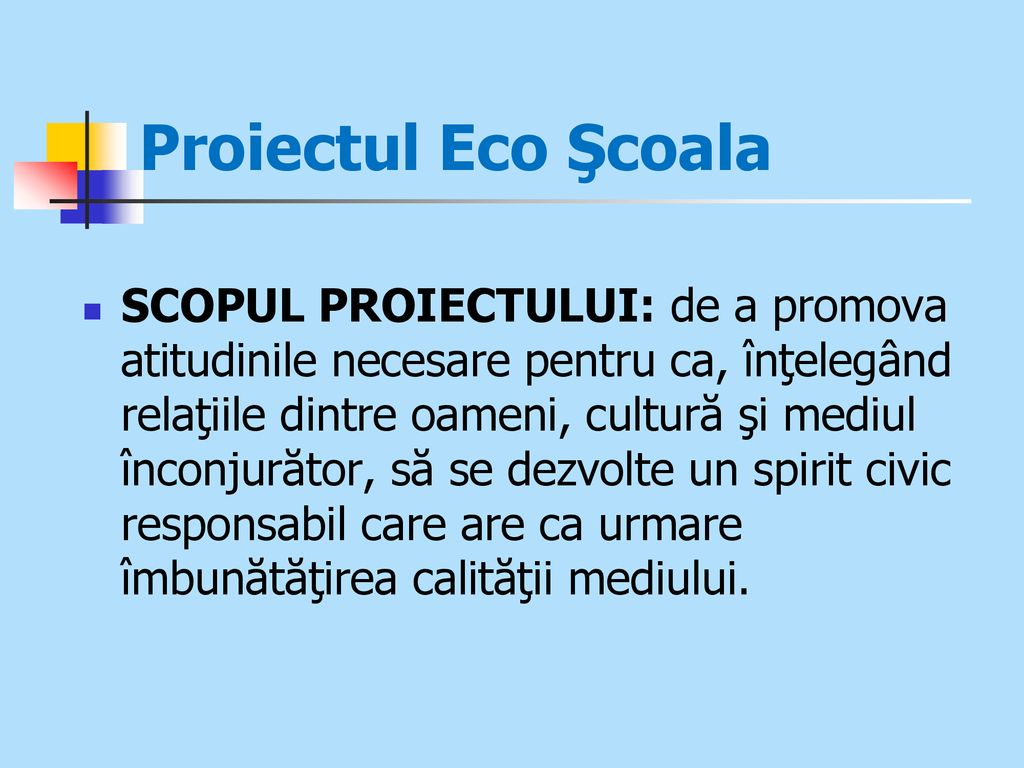 Proiectul Eco Şcoala