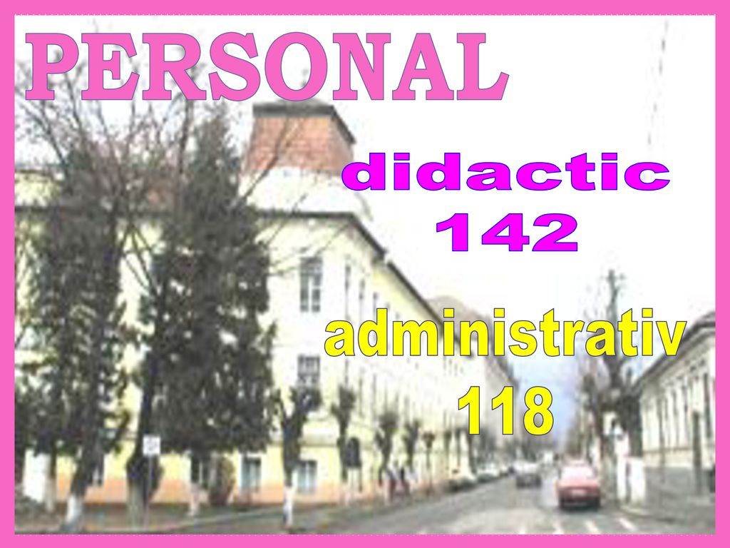 PERSONAL didactic 142 administrativ 118
