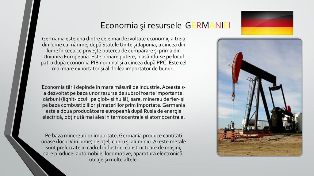 Economia şi resursele GERMANIEI