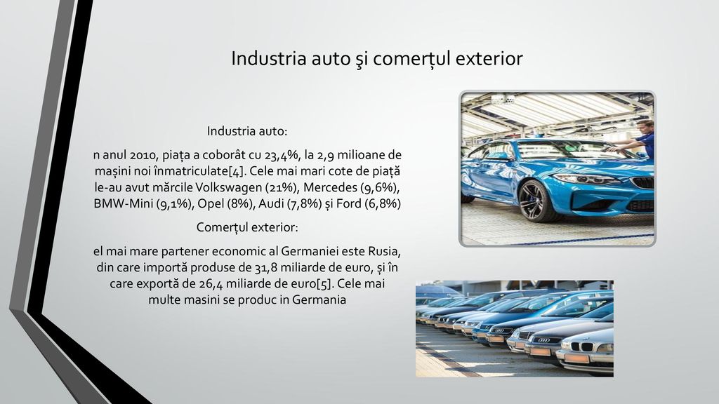 Industria auto şi comerțul exterior