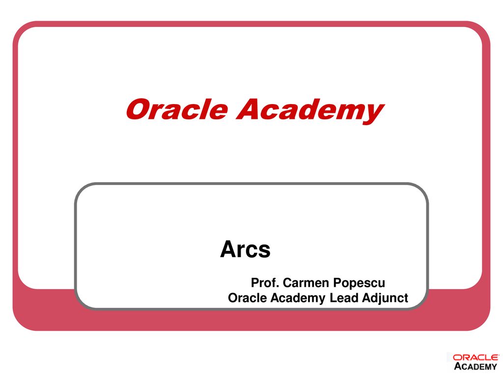 Oracle Academy Lead Adjunct