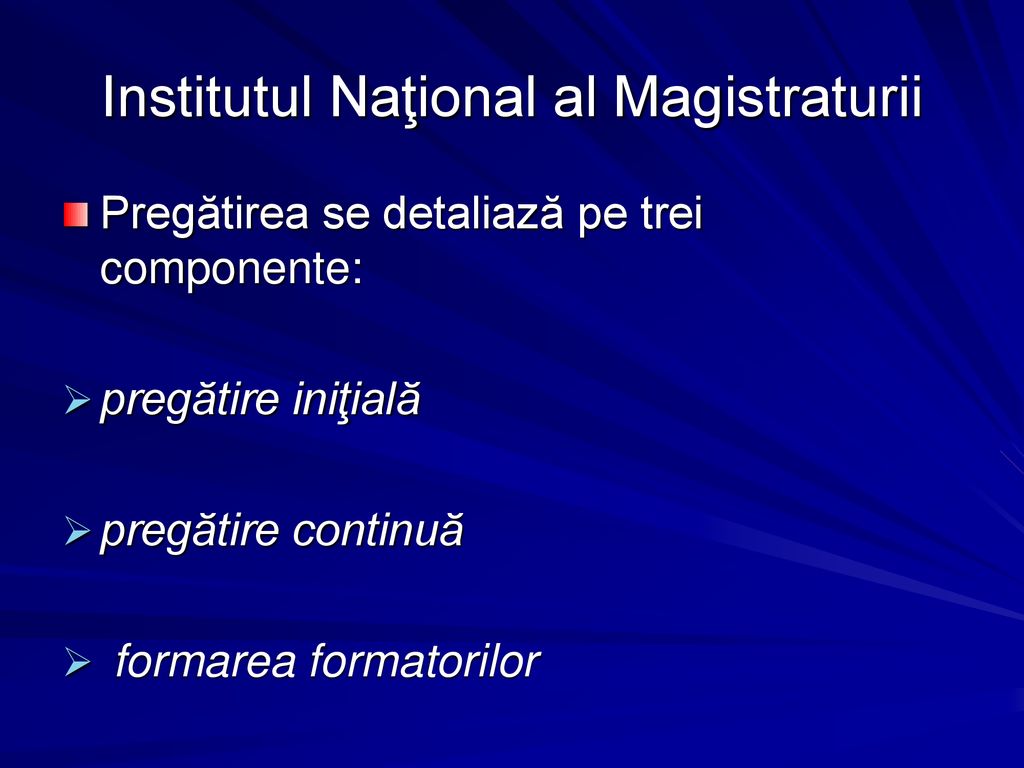 Institutul Naţional al Magistraturii