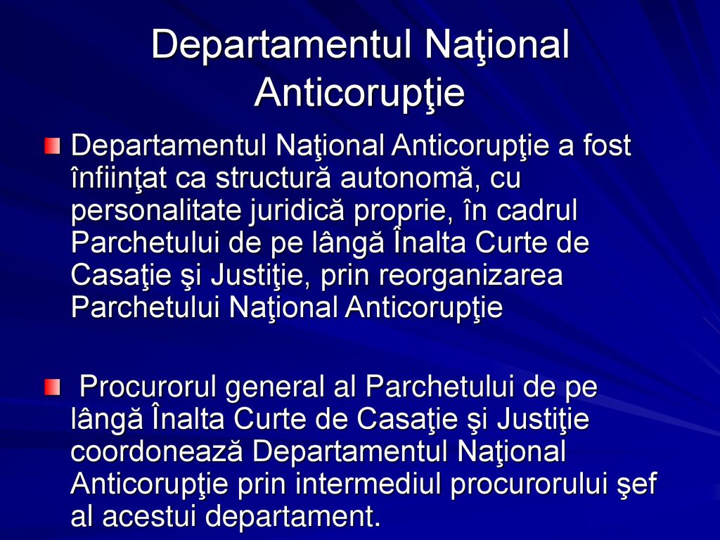 Departamentul Naţional Anticorupţie