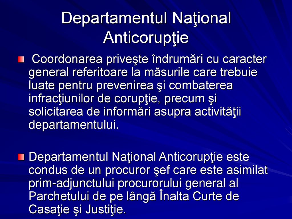 Departamentul Naţional Anticorupţie