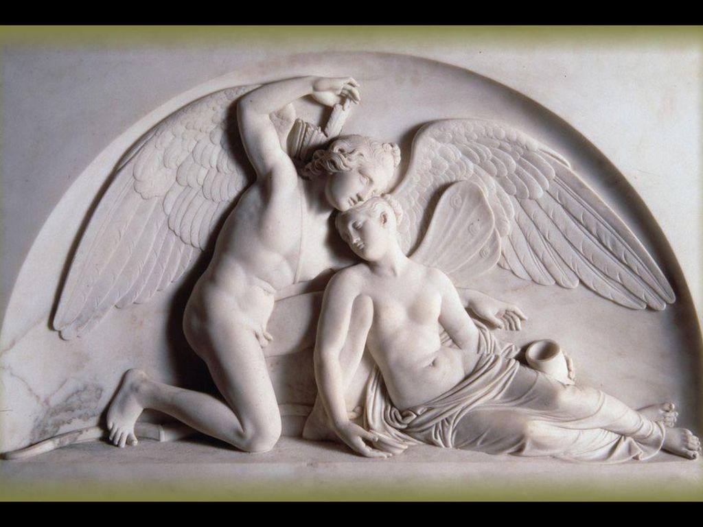 Cupid Revives the Fainted Psyche, Bertel Thorvaldsen, Thorvaldsen Museum, Copenhagan