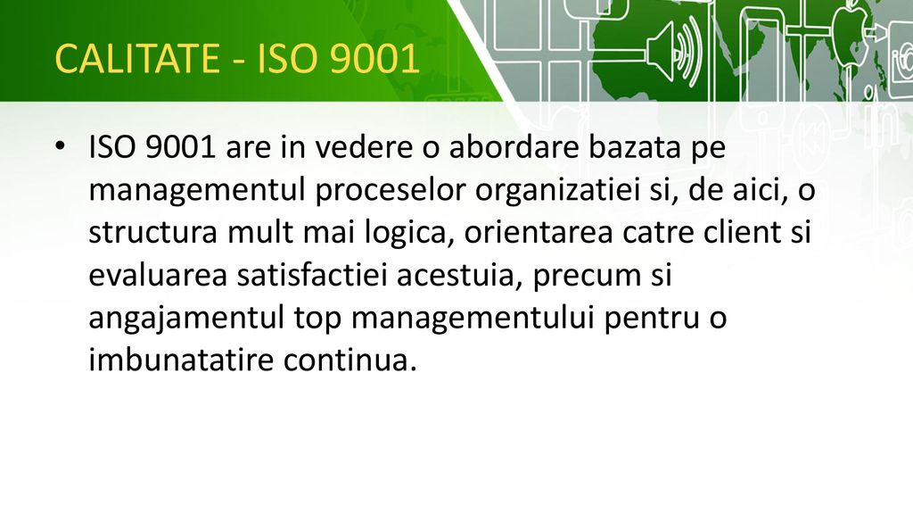 CALITATE - ISO 9001