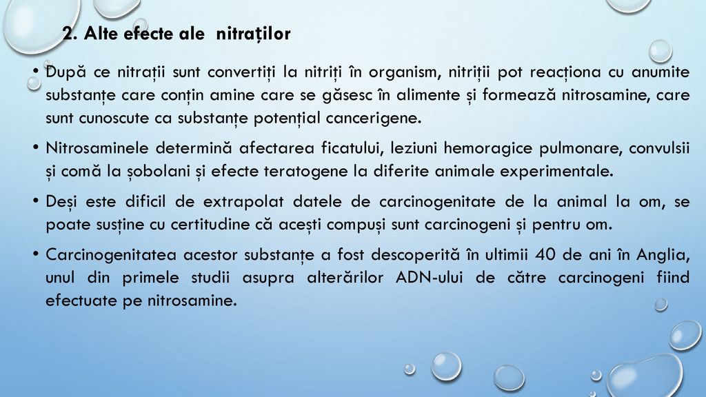 2. Alte efecte ale nitraților