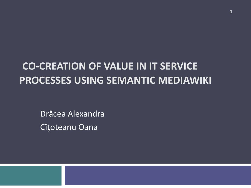 Co-Creation of Value in IT Service Processes using Semantic MediaWiki