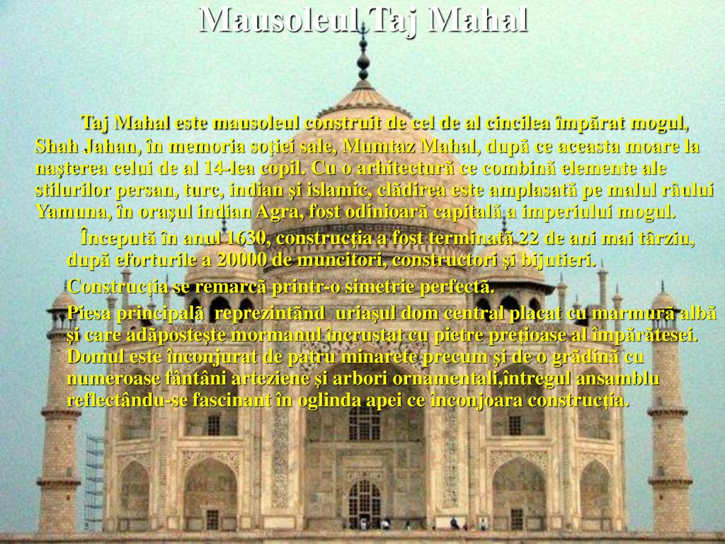 Mausoleul Taj Mahal