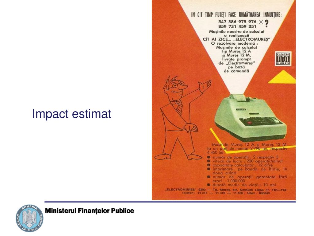 Impact estimat Ministerul Finanţelor Publice