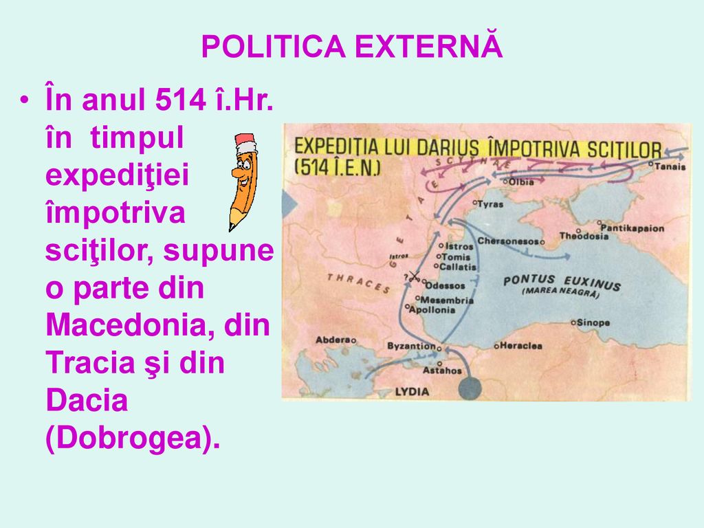 POLITICA EXTERNĂ În anul 514 î.Hr.