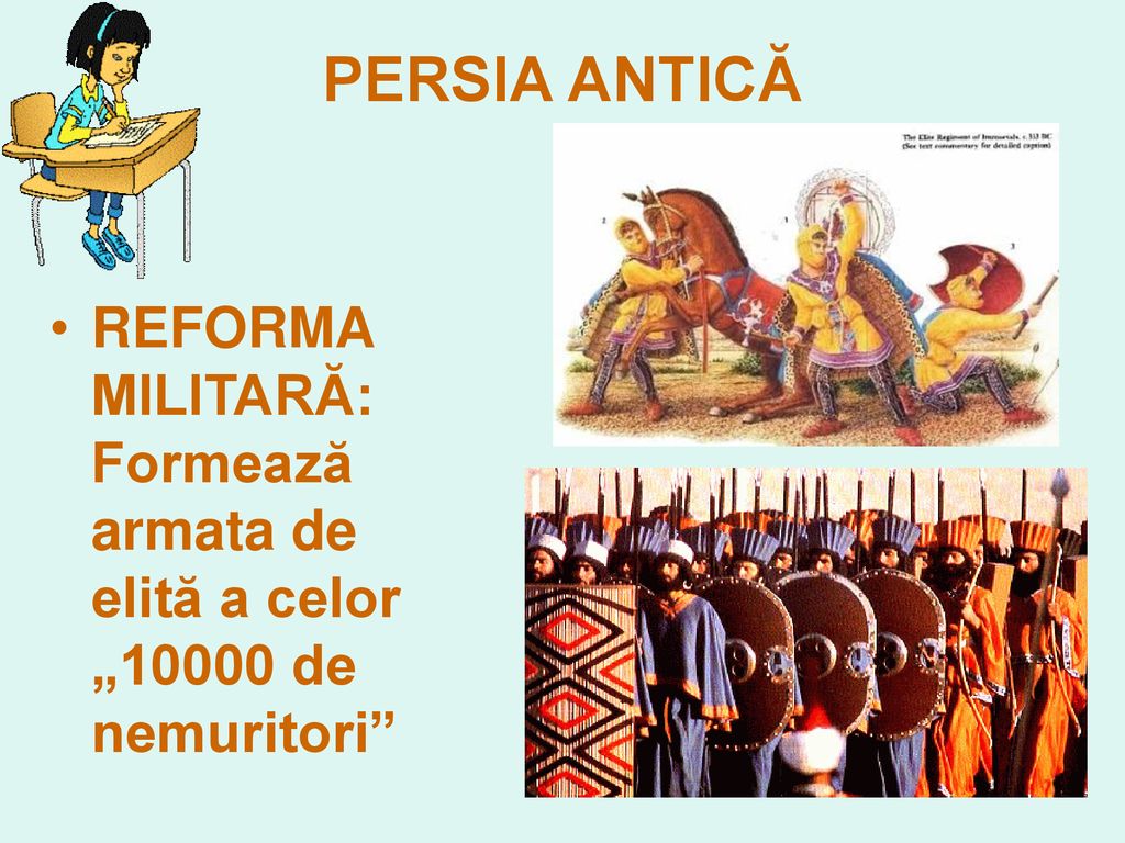 PERSIA ANTICĂ REFORMA MILITARĂ: Formează armata de elită a celor „10000 de nemuritori