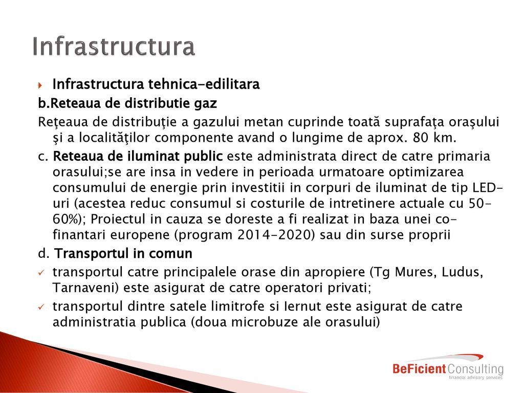 Infrastructura Infrastructura tehnica-edilitara