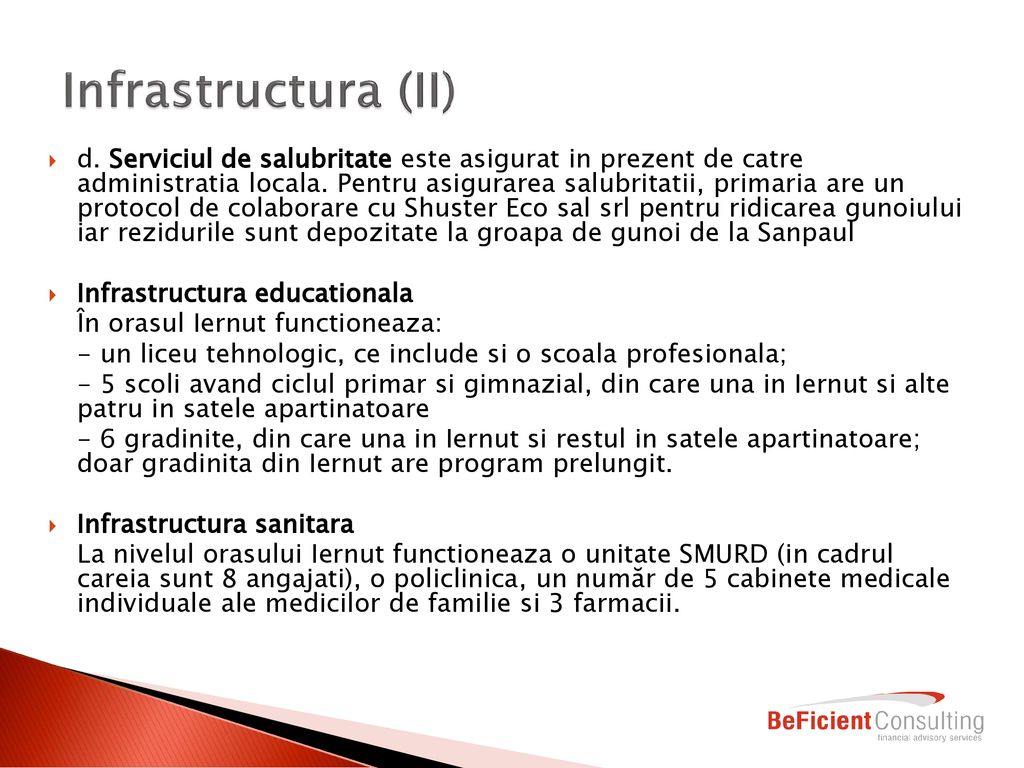 Infrastructura (II)