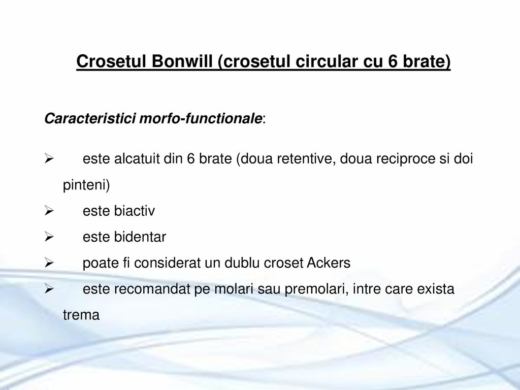 Crosetul Bonwill (crosetul circular cu 6 brate)
