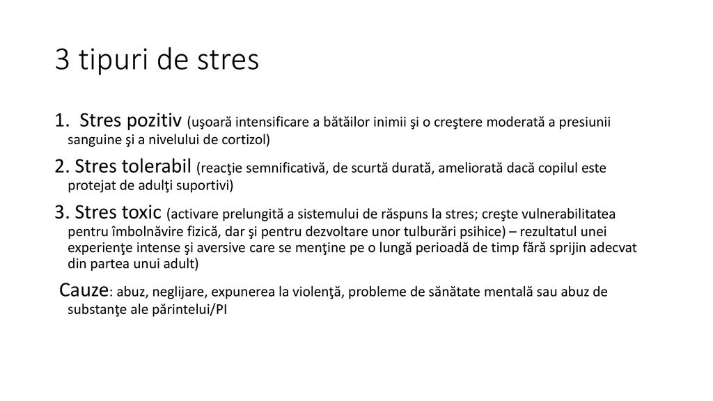 3 tipuri de stres