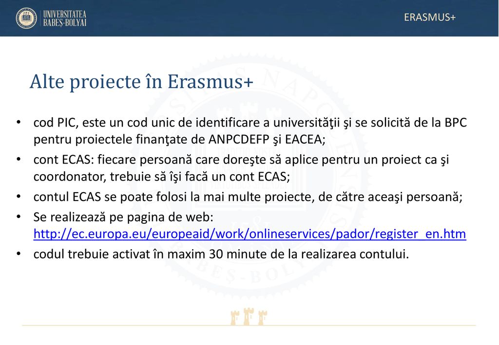 Alte proiecte în Erasmus+