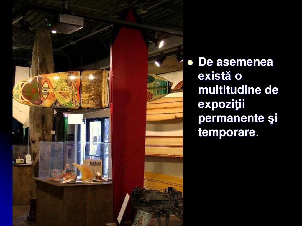 De asemenea există o multitudine de expoziţii permanente şi temporare.