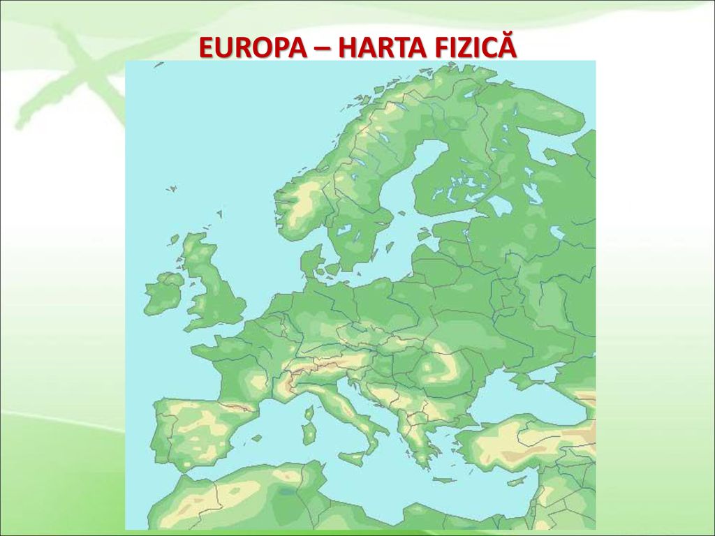 EUROPA – HARTA FIZICĂ