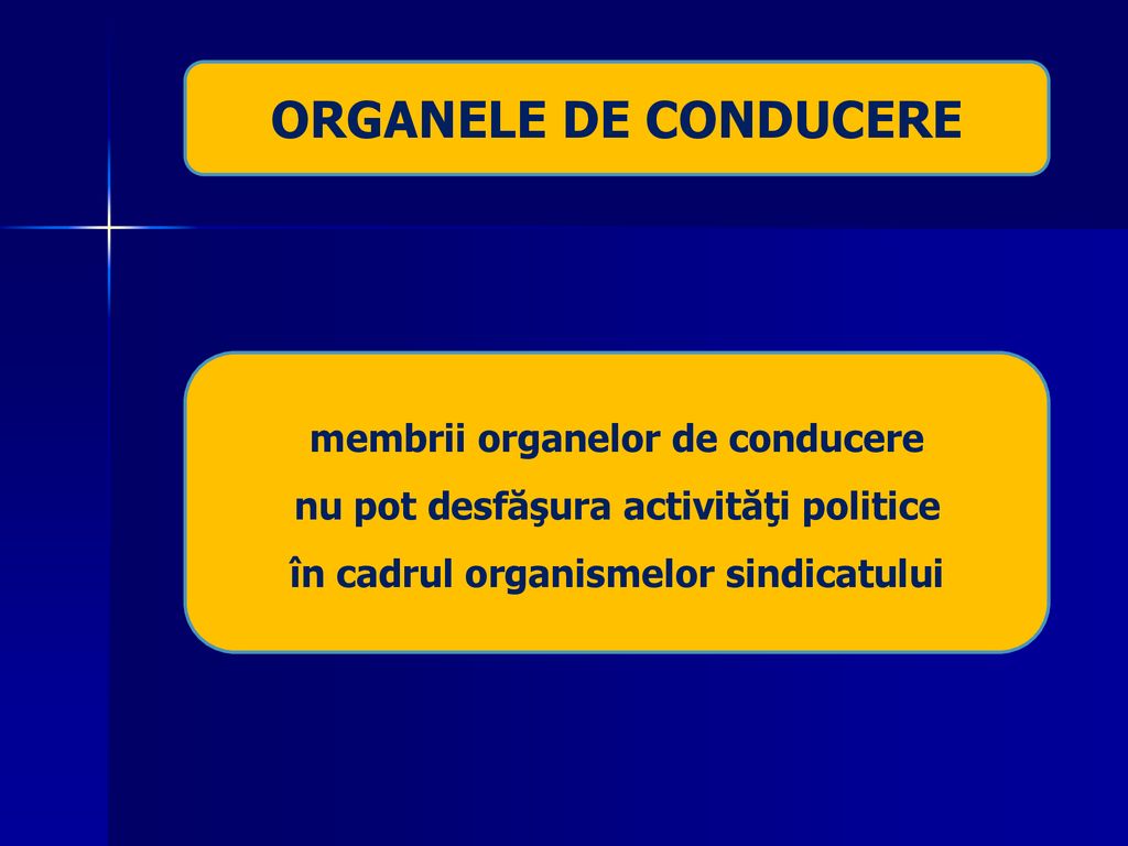 ORGANELE DE CONDUCERE membrii organelor de conducere