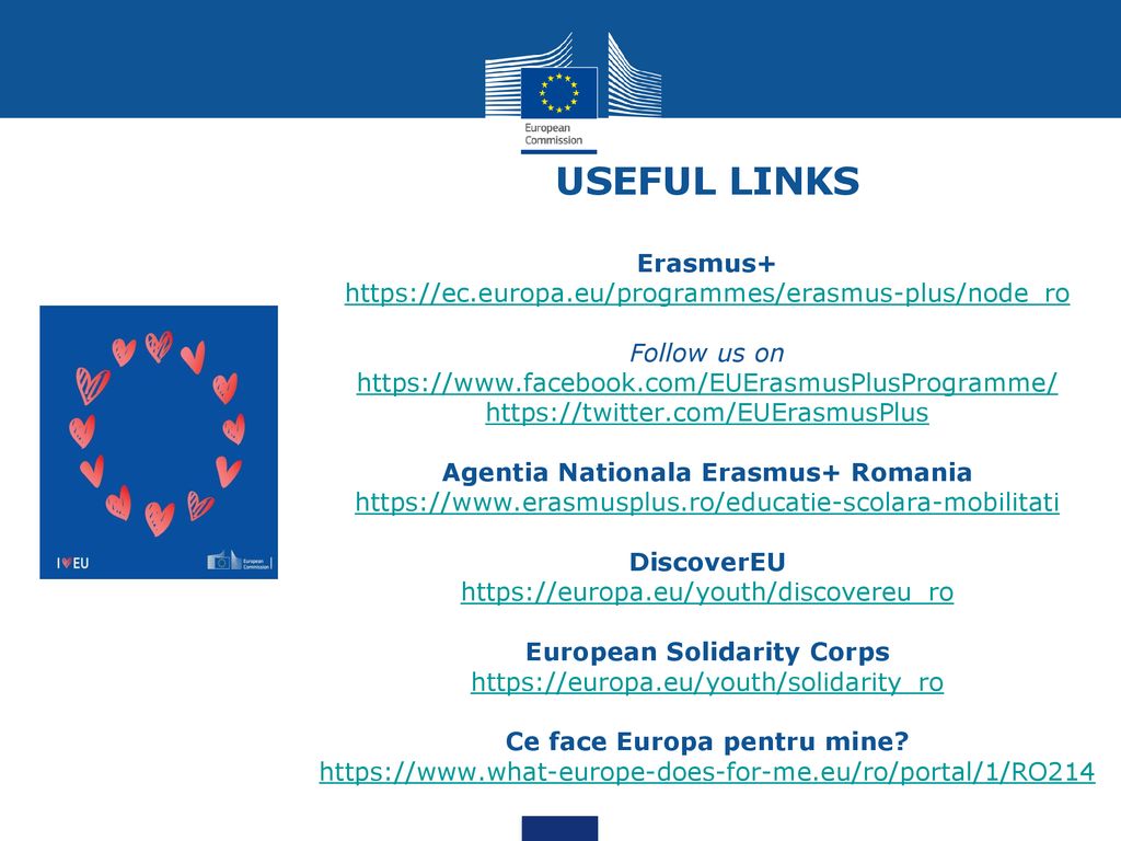 USEFUL LINKS Erasmus+   europa