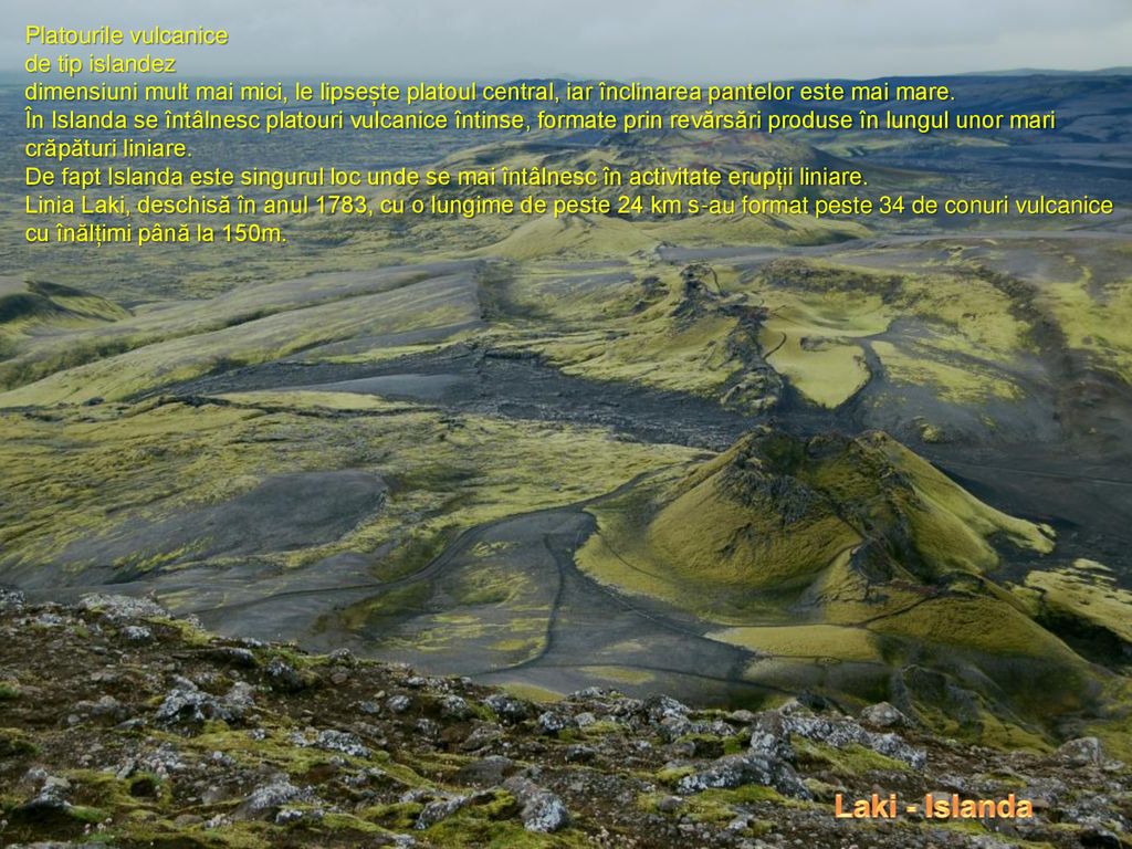 Laki - Islanda Platourile vulcanice de tip islandez